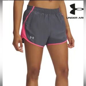 Under Armour Gray and Pink Athletic Shorts Lightweight Design